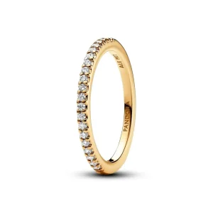 Ringe*Pandora 162999C01 Band-Ring Damen Funkelnder Zirkonia Vergoldet