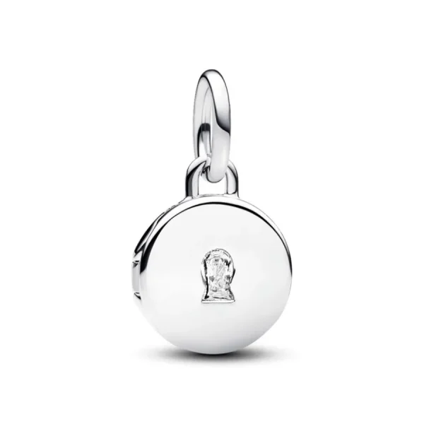 Anhänger*Pandora 763066C01 Charm-Anhänger Aufklappbar & Gravierbar Liebesmedaillon Silber