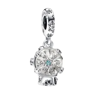 Anhänger*Pandora 792369C01 Charm-Anhänger Damen Schneeflocke Schneekugel Sterling-Silber