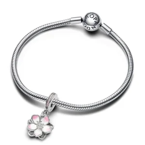 Anhänger*Pandora 790667C01 Charm-Anhänger Damen Kirschblüten Zirkonia Silber