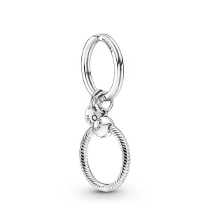 Accessoires*Pandora 399566C00 Charm-Schlüsselanhänger Damen Moments Sterling-Silber