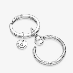 Accessoires*Pandora 399566C00 Charm-Schlüsselanhänger Damen Moments Sterling-Silber