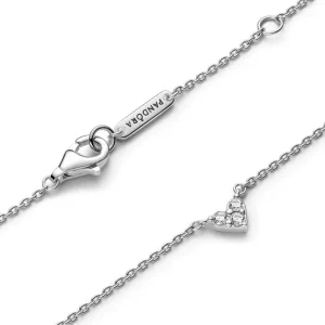 Halsketten*Pandora 393014C01 Collier-Halskette Damen Drei Sterne Herz Zirkonia Silber 45 cm