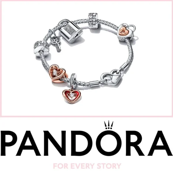 Ohrschmuck*Pandora 292545C01 Creolen Ohrringe Damen Funkelnde Welle Zirkonia Weiss Silber