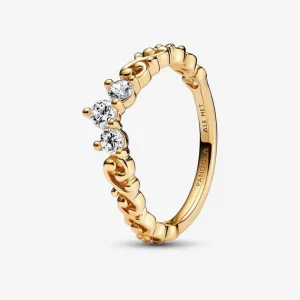 Ringe*Pandora 162232C01 Diadem-Ring Damen Königlicher Wirbel 14k Vergoldet