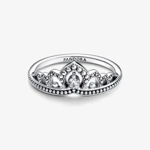 Ringe*Pandora 192233C01 Diadem-Ring Damen Königliche Perlen Sterling-Silber