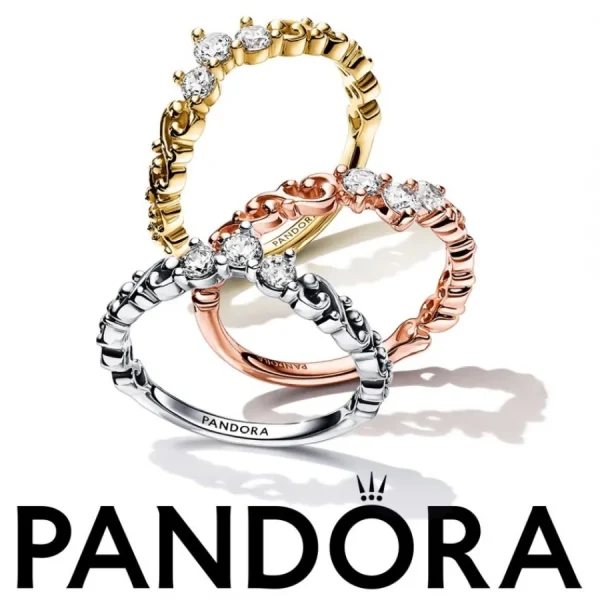 Ringe*Pandora 162232C01 Diadem-Ring Damen Königlicher Wirbel 14k Vergoldet