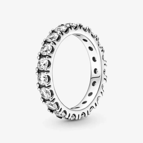 Ringe*Pandora 190050C01 Ewigkeits-Ring Damen Funkelnde Reihe Zirkonia Silber