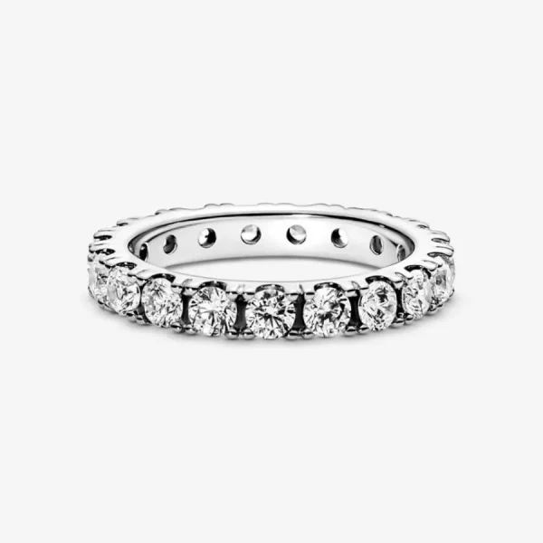 Ringe*Pandora 190050C01 Ewigkeits-Ring Damen Funkelnde Reihe Zirkonia Silber