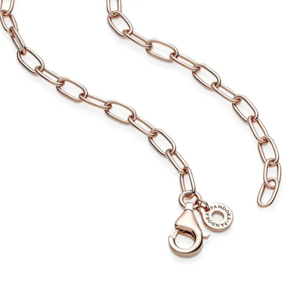 Halsketten*Pandora 389410C00 Gliederhalskette Damen 14k Rosé Vergoldet 50 cm