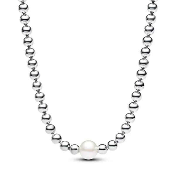 Halsketten*Pandora 393176C01 Halskette Collier Damen Süßwasserzuchtperle Silber