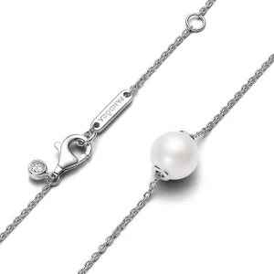 Halsketten*Pandora 393167C01 Halskette Collier Damen Süßwasserzuchtperle Silber