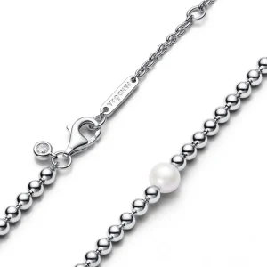 Halsketten*Pandora 393176C01 Halskette Collier Damen Süßwasserzuchtperle Silber