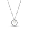 Halsketten*Pandora 393165C01 Halskette Damen Süßwasserzuchtperle Zirkonia Silber