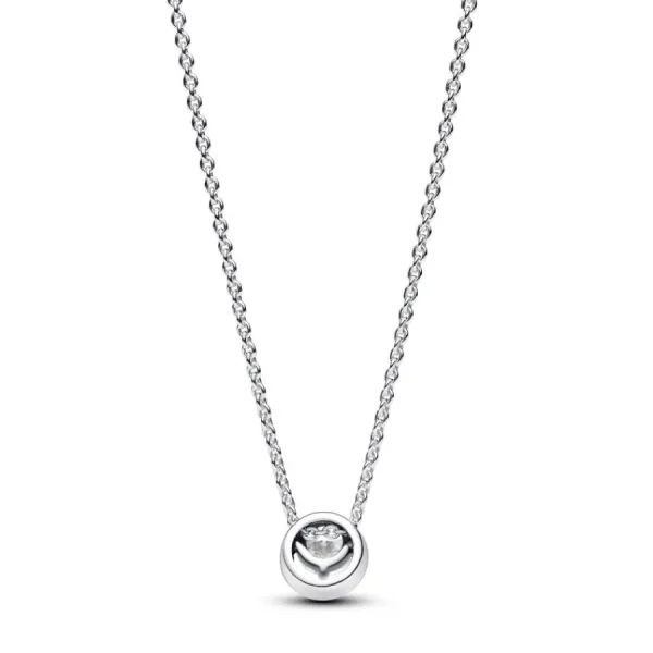 Halsketten*Pandora 391174C01 Kette mit Anhänger Damen Strahlenkranz Zirkon Silber