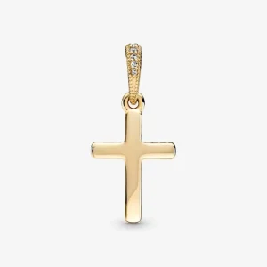 Anhänger*Pandora 359521C01 Ketten-Anhänger Damen Funkelndes Kreuz 14k Gelbgold