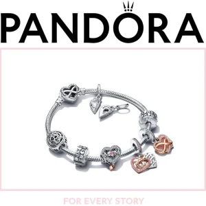 Ohrschmuck*Pandora 282622C01 Ohrringe Creolen Timeless Doppelreihige Pavé Rosé Vergoldet