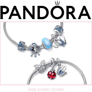 Ohrschmuck*Pandora 290781C01 Ohrringe Ohrstecker Damen Blaue Stiefmütterchen Sterlingsilber