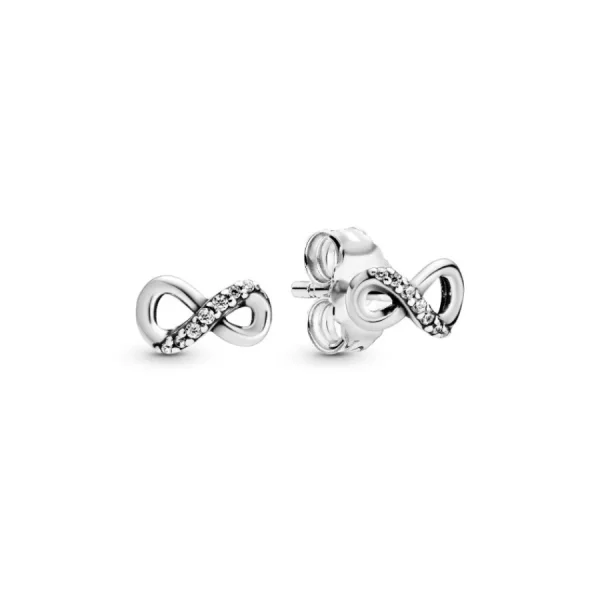 Ohrschmuck*Pandora 298820C01 Ohrstecker Damen Funkelnde Unendlichkeit Sterling-Silber