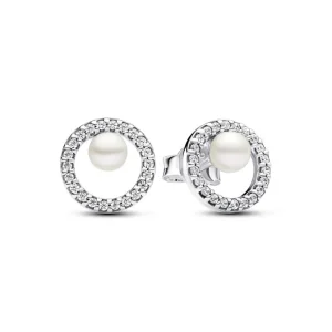 Ohrschmuck*Pandora 293154C01 Ohrstecker Damen Süßwasserzuchtperle Pavé Silber