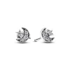 Ohrschmuck*Pandora 292990C01 Ohrstecker Ohrringe Funkelnde Mond & Stern Zirkonia Silber