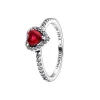 Ringe*Pandora 198421C02 Ring Damen Ausgeprägtes Rotes Herz Sterling-Silber