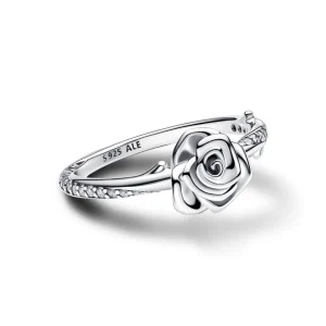 Ringe*Pandora 193215C01 Ring Damen Blühende Rose Zirkon Weiß Sterlingsilber