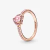 Ringe*Pandora 188421C04 Ring Damen Funkelndes Erhabenes Herz 14k Rosé Vergoldet