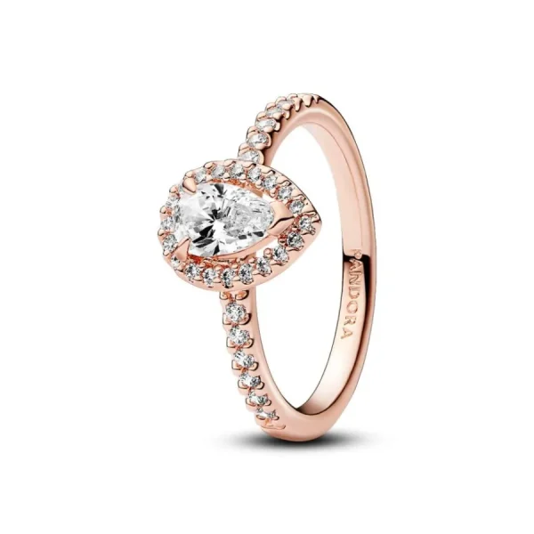 Ringe*Pandora 182835C01 Ring Damen Funkelnder Birnen-Kranz Zirkonia Rosévergoldet