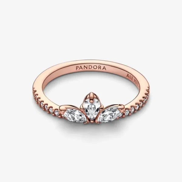 Ringe*Pandora 182392C01 Ring Damen Funkelndes Herbarium Cluster 14k Rosé Vergoldet