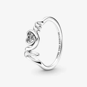 Ringe*Pandora 191149C01 Ring Damen Mum Pavé Herz Zirkonia Sterling-Silber