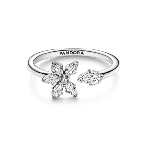 Ringe*Pandora 192611C01 Ring Damen Offen Funkelndes Herbarium Cluster Silber