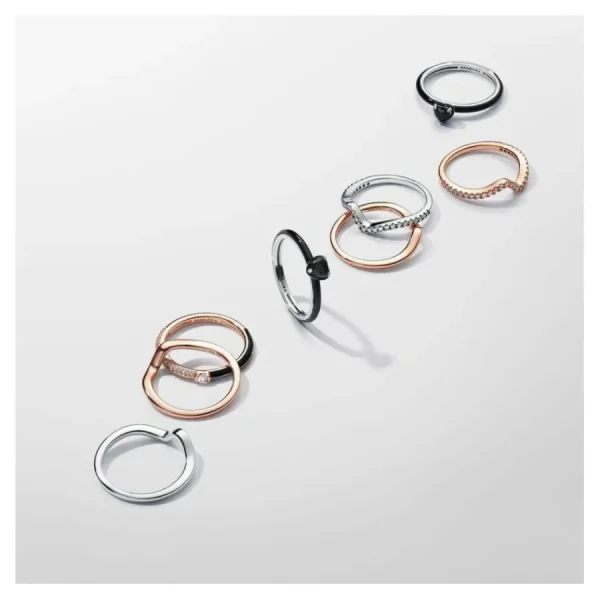 Ringe*Pandora 183095C00 Ring Damen Polierte Welle Rosévergoldet