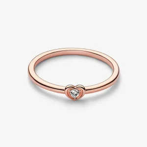 Ringe*Pandora 182495C01 Ring Damen Strahlendes Herz Zirkonia 14k Rosé Vergoldet