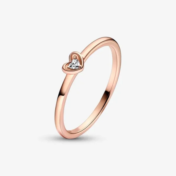 Ringe*Pandora 182495C01 Ring Damen Strahlendes Herz Zirkonia 14k Rosé Vergoldet