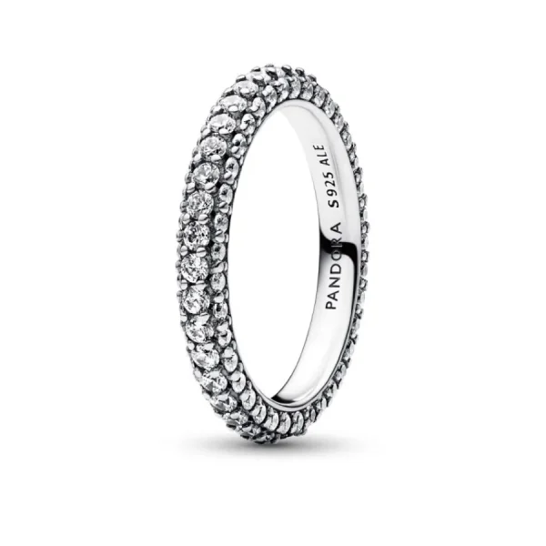 Ringe*Pandora 192627C01 Ring Damen Timeless Einreihiger Pavé Zirkonia Silber