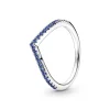 Ringe*Pandora 196316C02 Ring Damen Timeless Wishbone Funkelnd Blau Silber