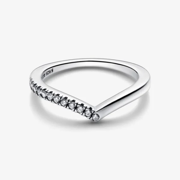 Ringe*Pandora 192394C01 Ring Damen Timeless Wishbone Halb Funkelnd Sterling-Silber