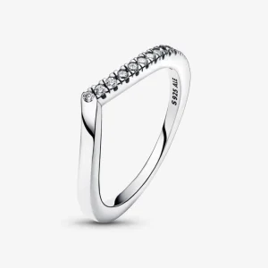 Ringe*Pandora 192394C01 Ring Damen Timeless Wishbone Halb Funkelnd Sterling-Silber