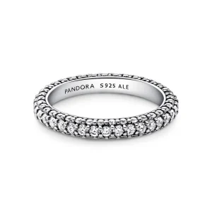 Ringe*Pandora 192627C01 Ring Damen Timeless Einreihiger Pavé Zirkonia Silber