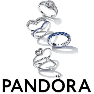 Ringe*Pandora 186316C02 Ring Damen Timeless Wishbone Funkelnd Rosafarben 14k