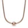 Halsketten*Pandora 382234C00 Schlangen-Gliederhalskette Damen Moments 14k Rosé Vergoldet