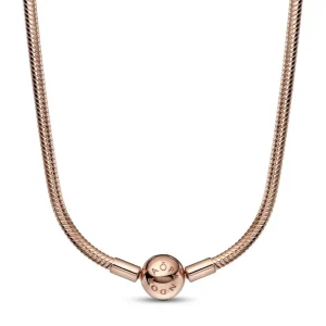 Halsketten*Pandora 382234C00 Schlangen-Gliederhalskette Damen Moments 14k Rosé Vergoldet