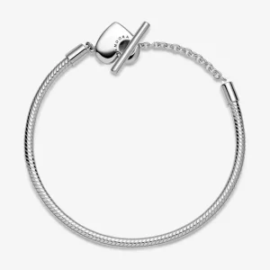 Armbänder & Armreife*Pandora 599285C00 Schlangen-Gliederarmband Moments Herz T-Verschluss