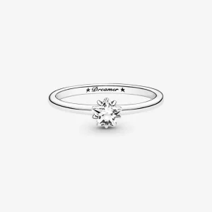 Ringe*Pandora 190026C01 Solitär-Ring Damen Himmlischer Funkelnder Stern Silber