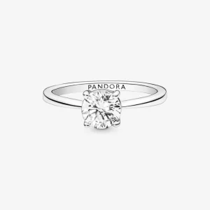 Ringe*Pandora 190052C01 Solitär-Ring Damen Glitzernder Zirkonia Sterling-Silber