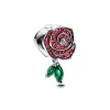 Anhänger*Pandora Charm Damen Funkelnde Blühende Rose Silber 793201C02