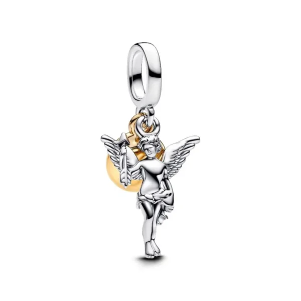 Anhänger*Pandora Charm-Anhänger Damen Amor Vergoldet Silber 763663C00