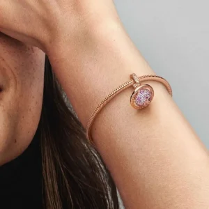 Anhänger*Pandora Charm-Anhänger Funkelnd Planet Saturn Rosévergoldet 782437C01