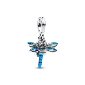 Anhänger*Pandora Charm-Anhänger Libelle Blau Sterling-Silber 793745C01